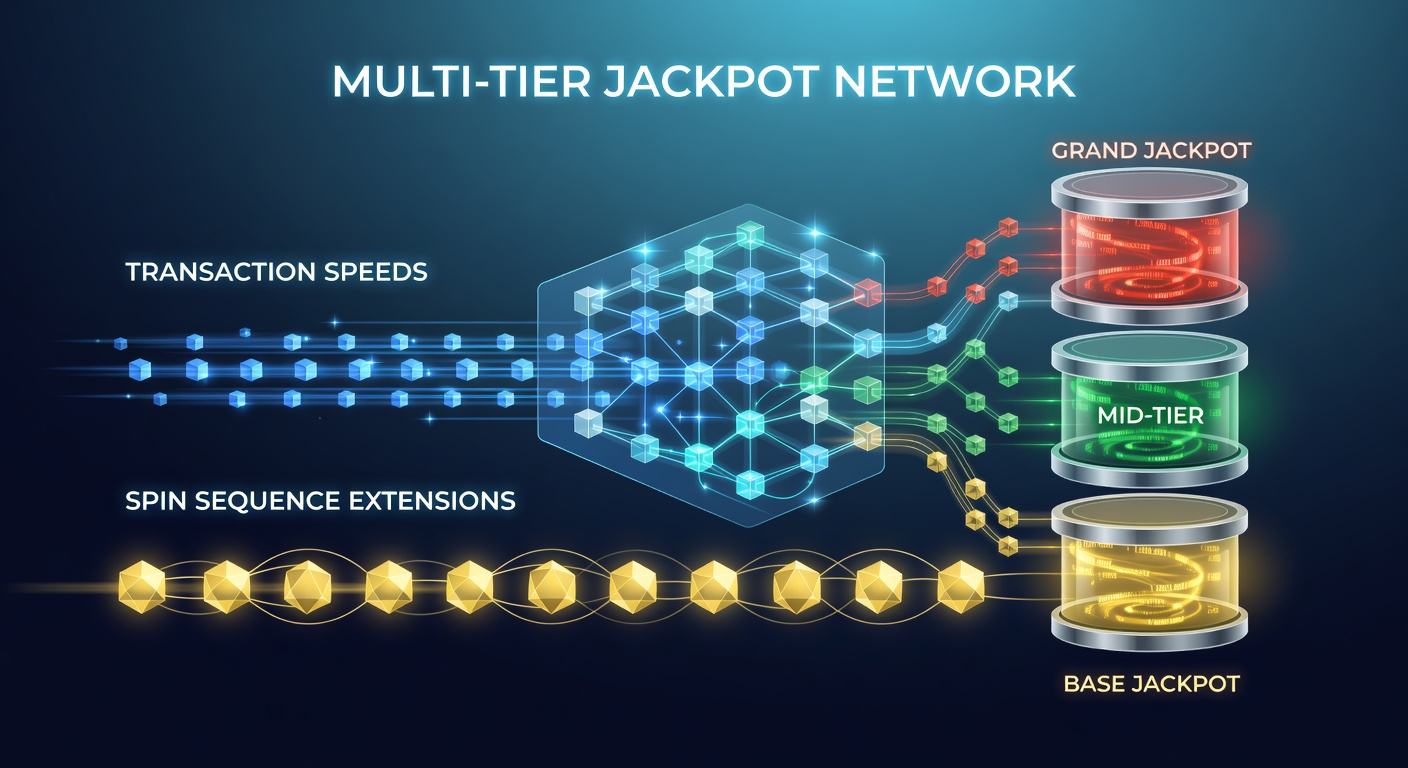 Flowchart illustrating spin sequence extensions triggered by rapid transaction confirmations in jackpot networks