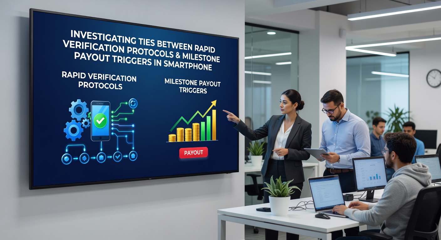 Data visualization of verification timelines intersecting with payout milestone events in mobile casino systems