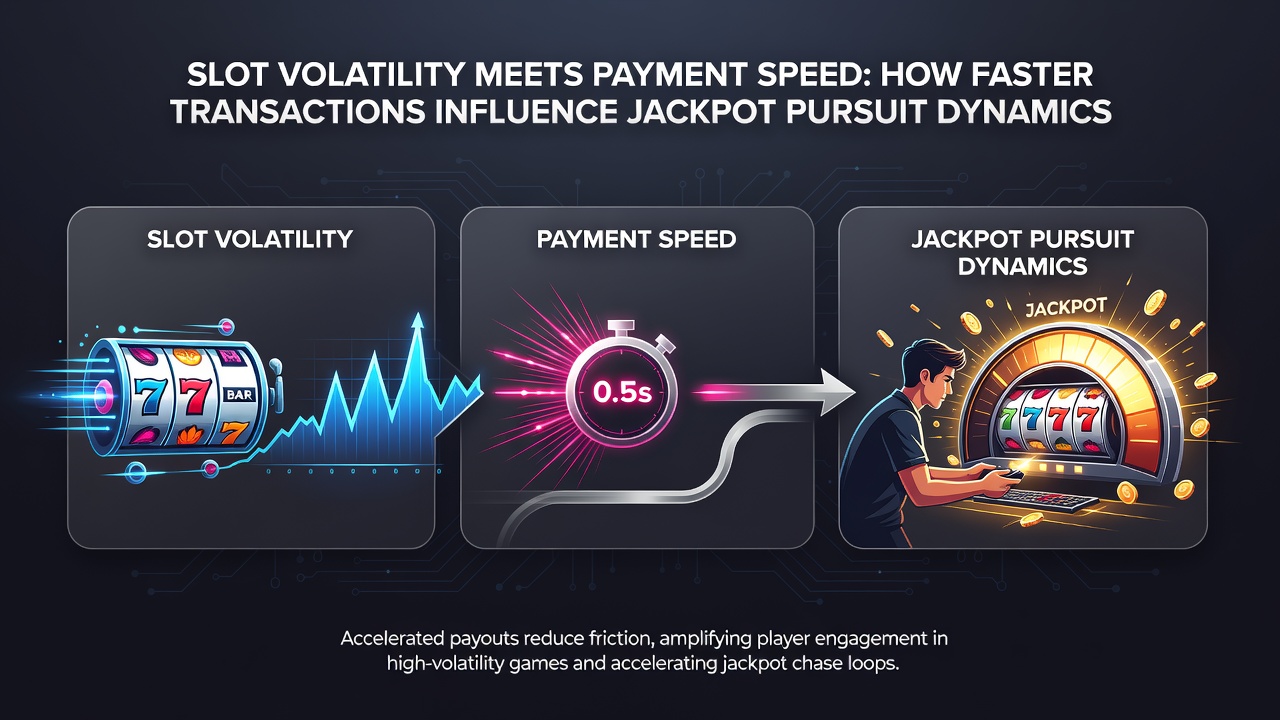 Graph displaying transaction speed metrics next to volatility indexes and jackpot win frequency data